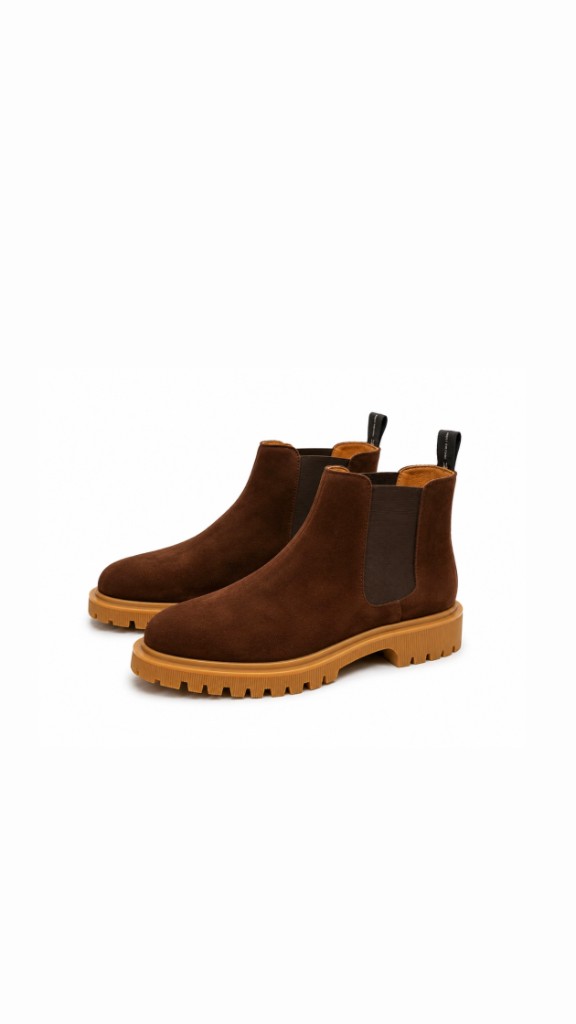 FL Chelsea Boot — Chocolate Brown Side View