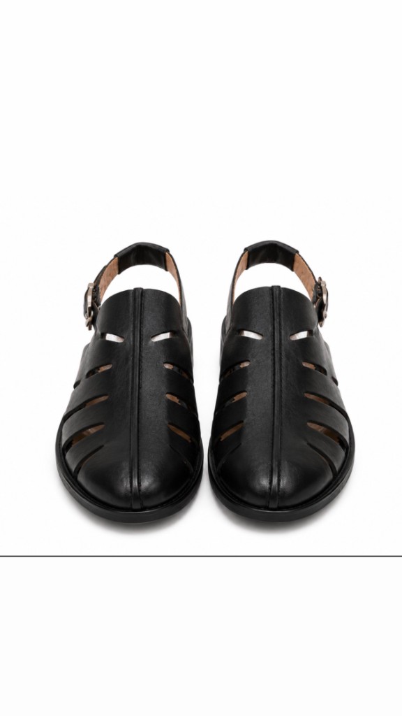 FL Fisherman Sandal — Black Pair
