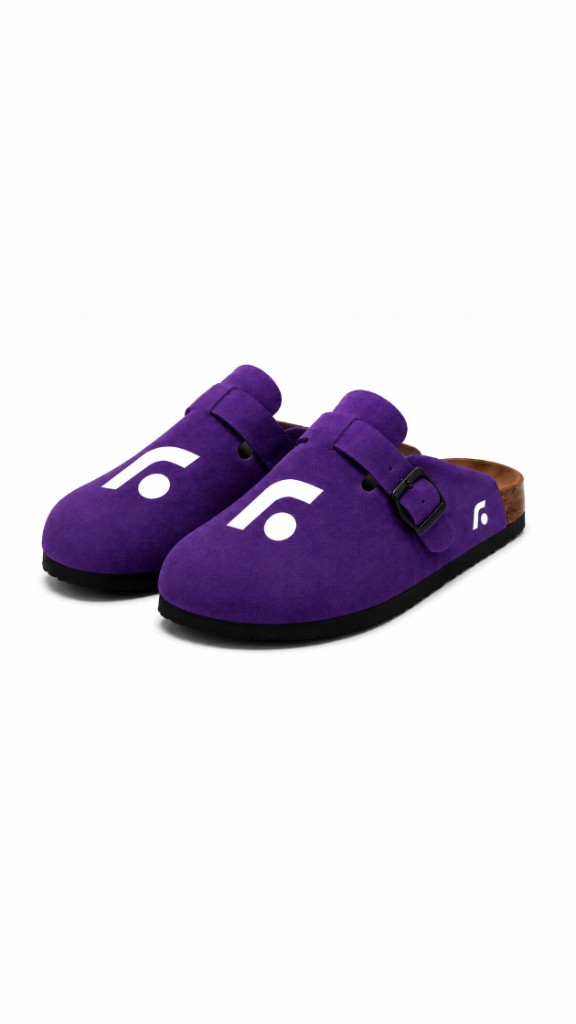 FL Logo Clog Purple — Pair View