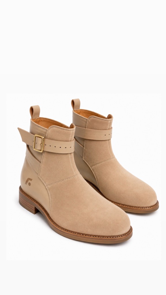 FL Sand Suede Buckle Boot — Limited Edition
