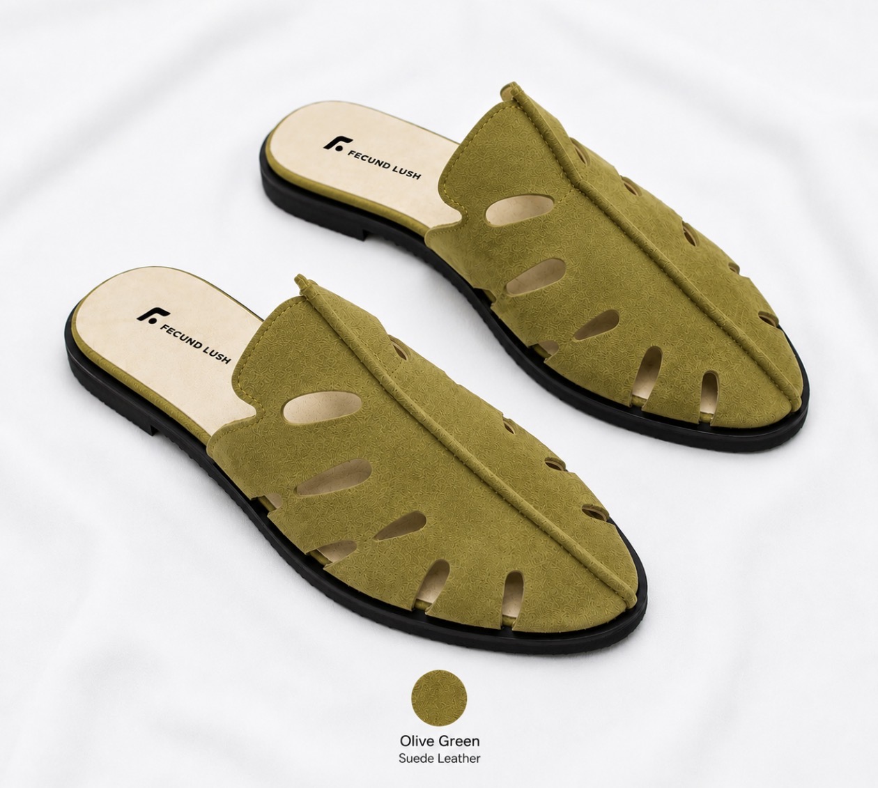 FL Leaf Mule — Olive Green