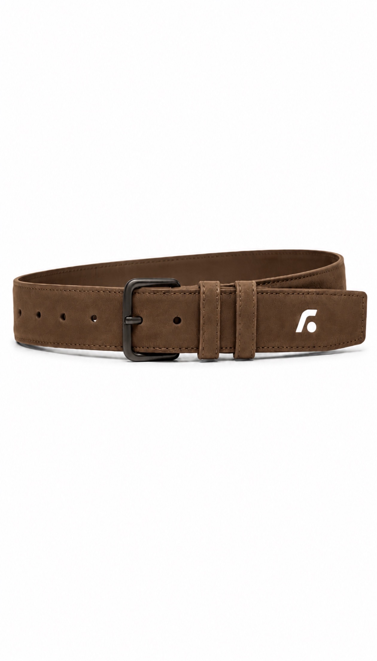 FL Leather Belt — Cognac Brown