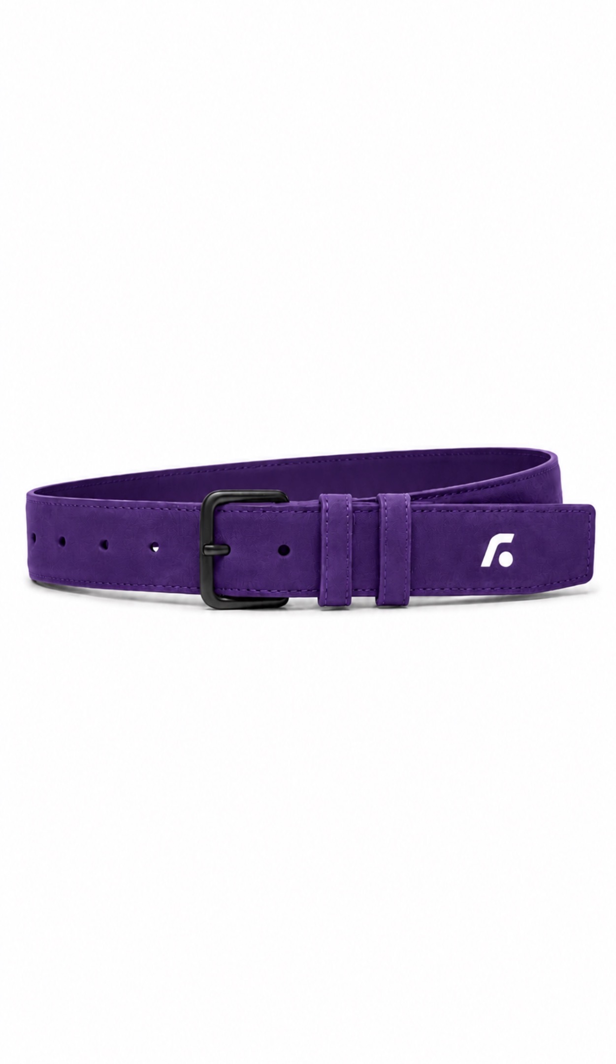 FL Leather Belt — Royal Purple