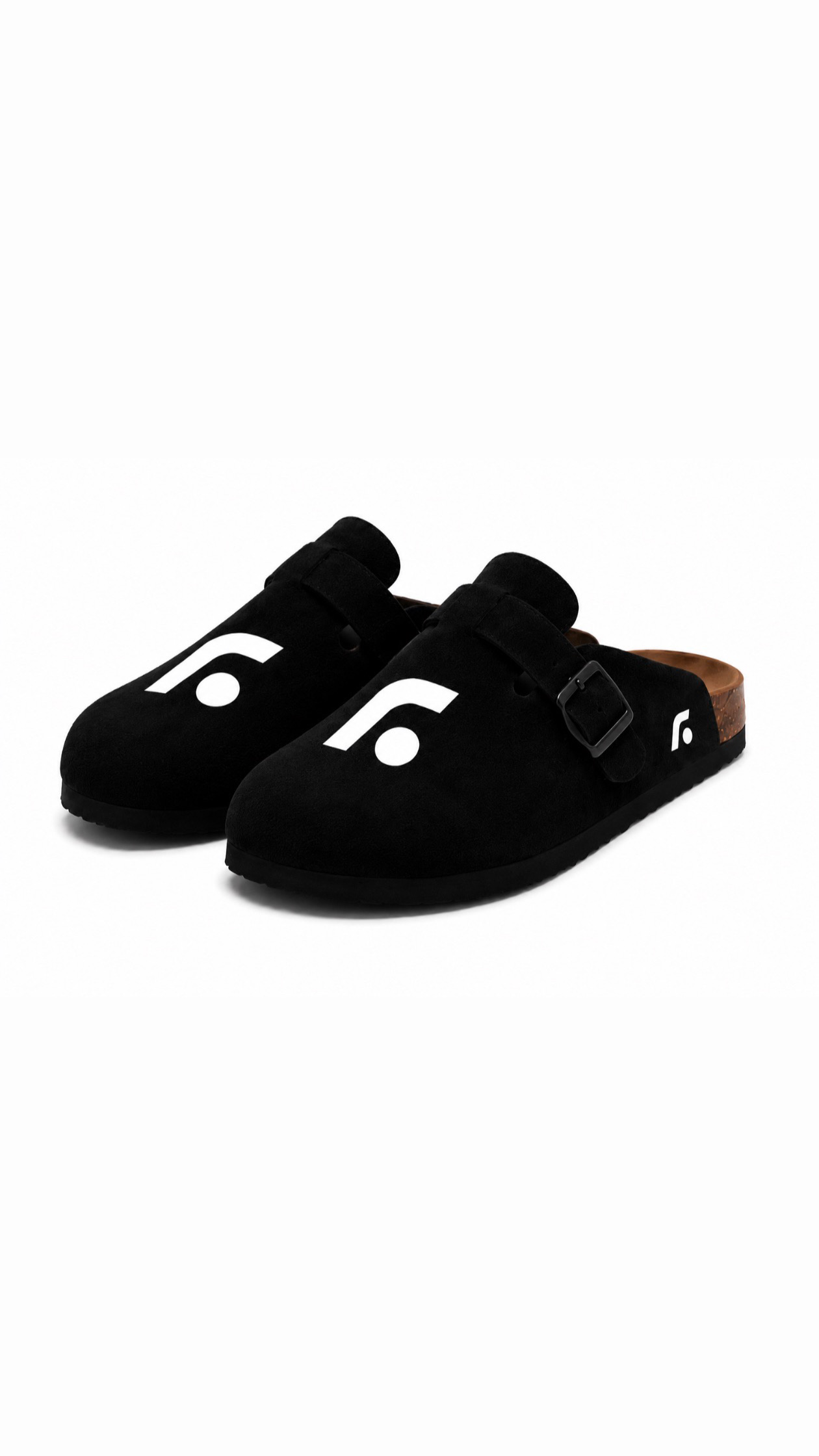 FL Logo Clog Black — Pair View