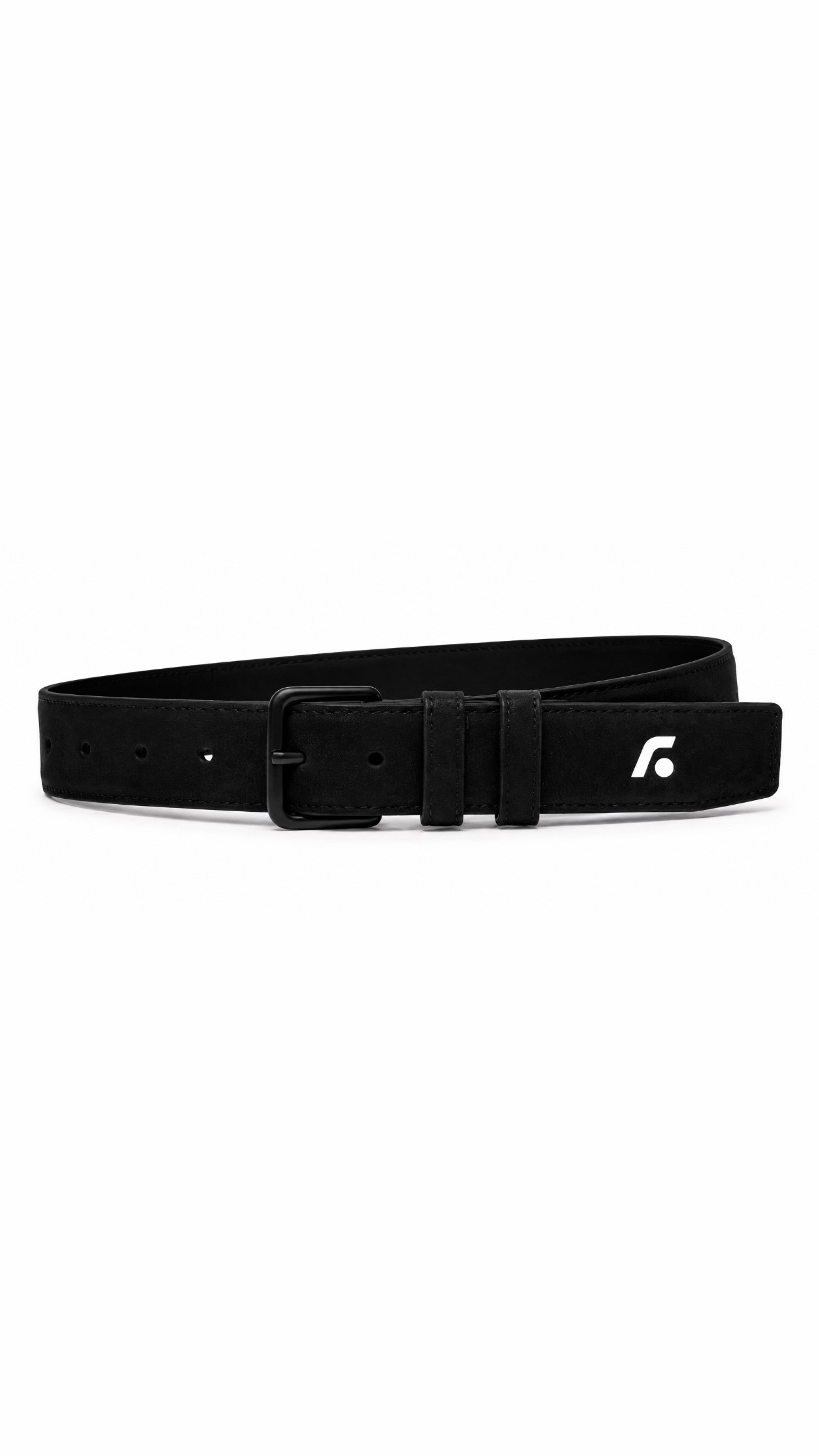 FL Leather Belt — Midnight Black