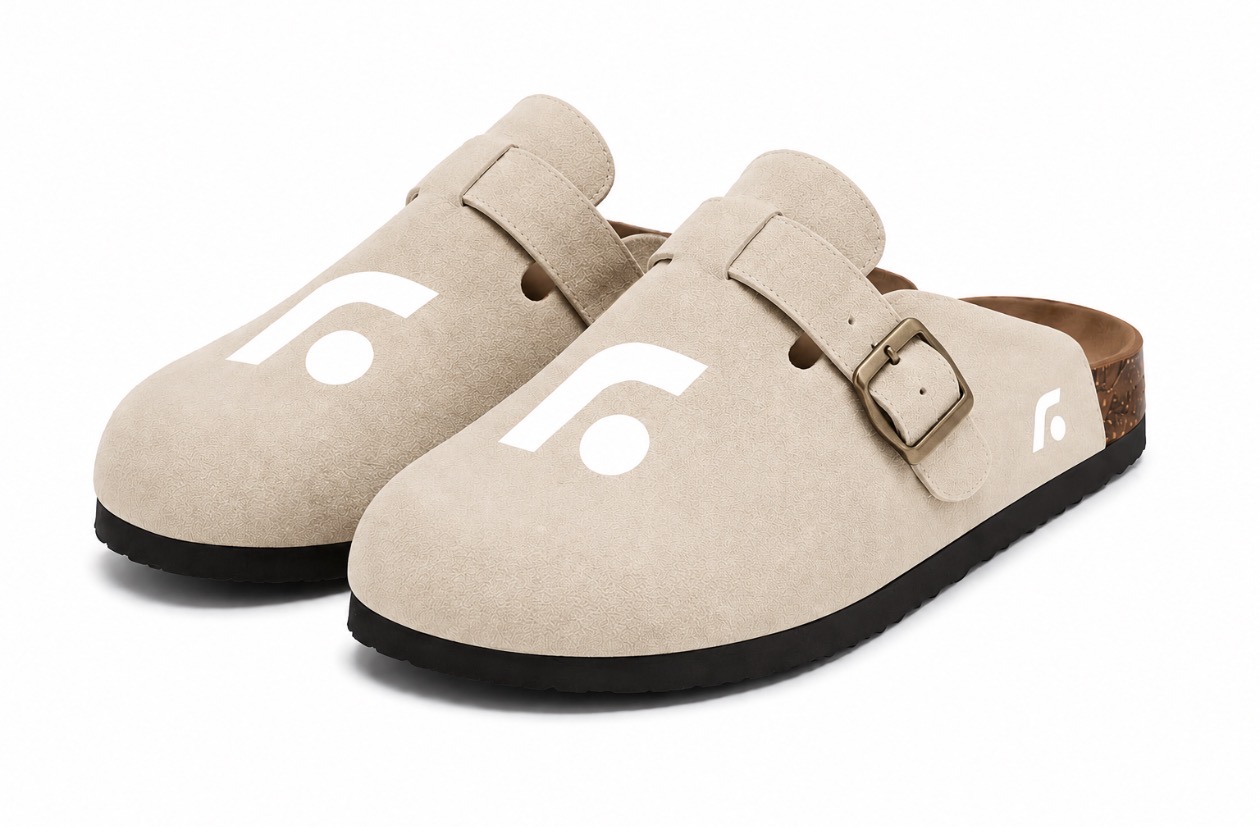 FL Logo Clog Sand — Pair View