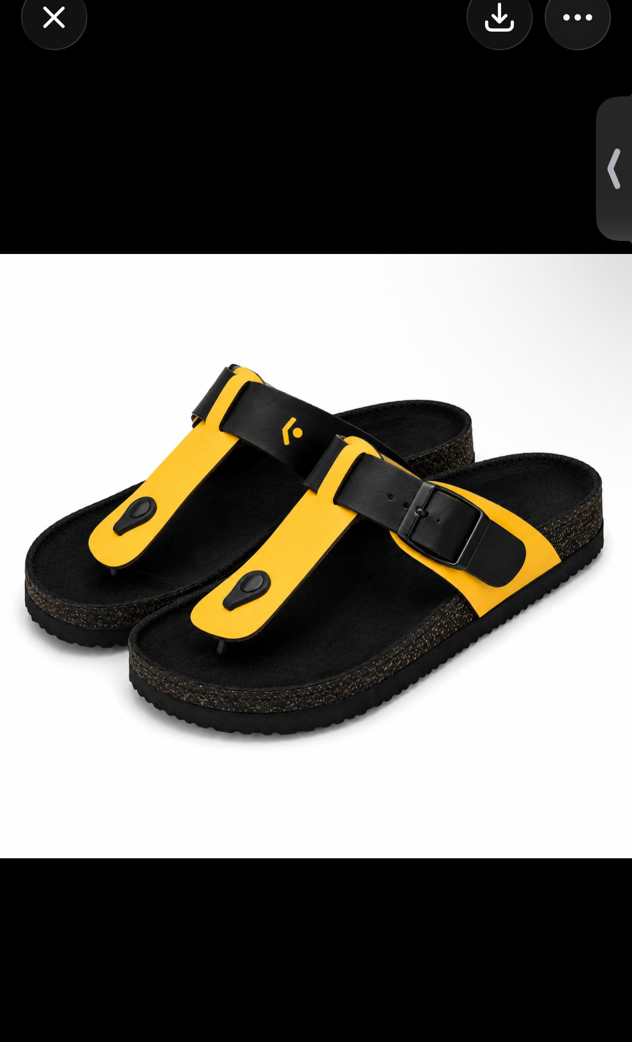 FL T-Strap Slide — Bold Yellow