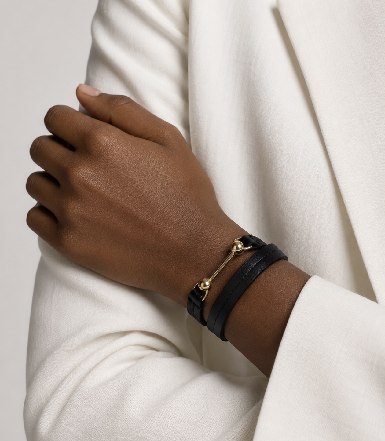 FL Wrap Bracelet — Worn on Wrist